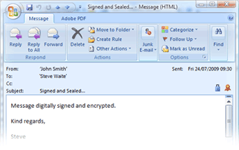 Digitally Sign and Encrypt Outlook Emails